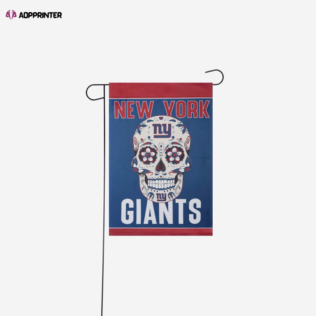 New York Giants Day of the Dead Garden Flag – House Flag Home Decor Gift – House Flag Home Decor Gift