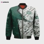 New York Jets Bomber Jacket 3D Printed Abstract Pattern Sport