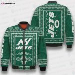 New York Jets Classic Pattern NFL 3D Bomber Jacket