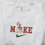 Nike Christmas x Donald Duck Laughing Embroidered Sweatshirt: Disney Movie Shirt Best Gift Ideas