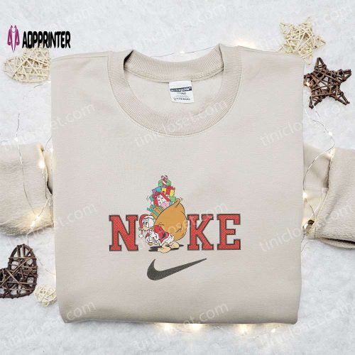 Nike Christmas x Daisy Duck Embroidered Sweatshirt – Festive Disney Shirt – Best Christmas Gift Ideas