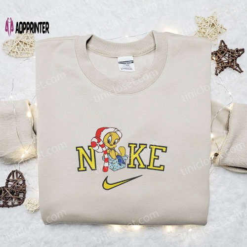 Nike Christmas x Stitch and Scrump Embroidered Sweatshirt: Disney Movie Shirt Best Christmas Gift Ideas