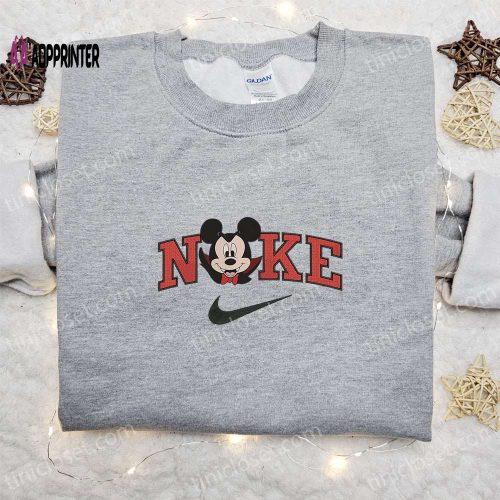 Spooktacular Nike Halloween x Mickey Mouse Pumpkin Embroidered Sweatshirt: Best Gift Idea!