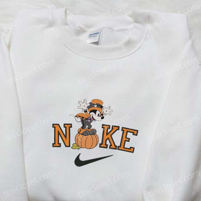 Spooktacular Nike Halloween x Mickey Mouse Pumpkin Embroidered Sweatshirt: Best Gift Idea!