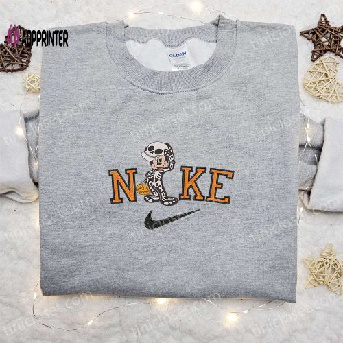 Nike Halloween x Mickey Mouse Mummy Sweatshirt: Disney Embroidered Shirt Best Halloween Gift Ideas