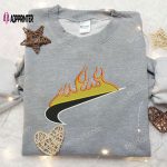 Nike on Fire Embroidered Sweatshirt: The Perfect Nike Inspired Gift for Family