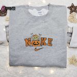 Nike x Baby Yoda Pumpkin Sweatshirt: Halloween Embroidered Shirt Best Gift Idea