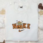 Nike x Baby Yoda Pumpkin Sweatshirt: Halloween Embroidered Shirt Best Gift Idea