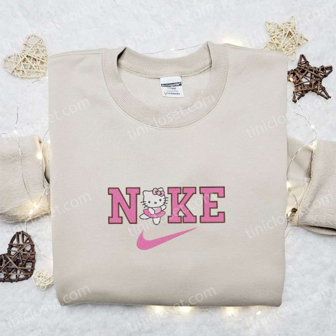 Nike x Ballet Hello Kitty Embroidered Shirt & Hoodie: Cute Nike-Inspired Sweatshirt Collection