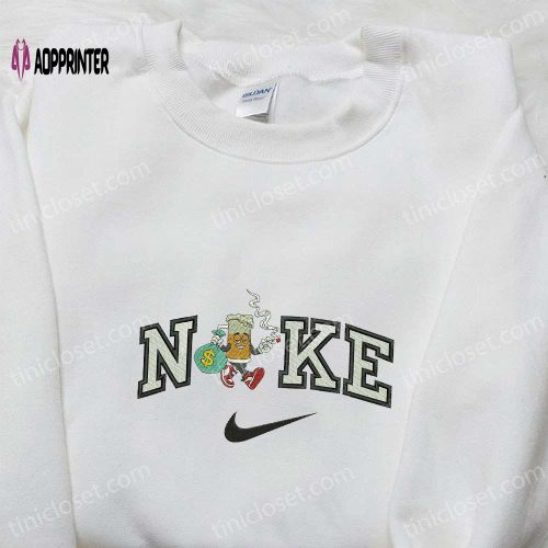 Nike x Bart Simpson Embroidered Sweatshirt: The Simpsons Shirt Nike Inspired Hoodie