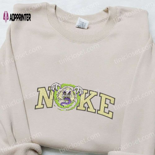 Nike x Baby Yoda Skeleton Embroidered Sweatshirt: Spooky Halloween Shirt & Best Gift Idea