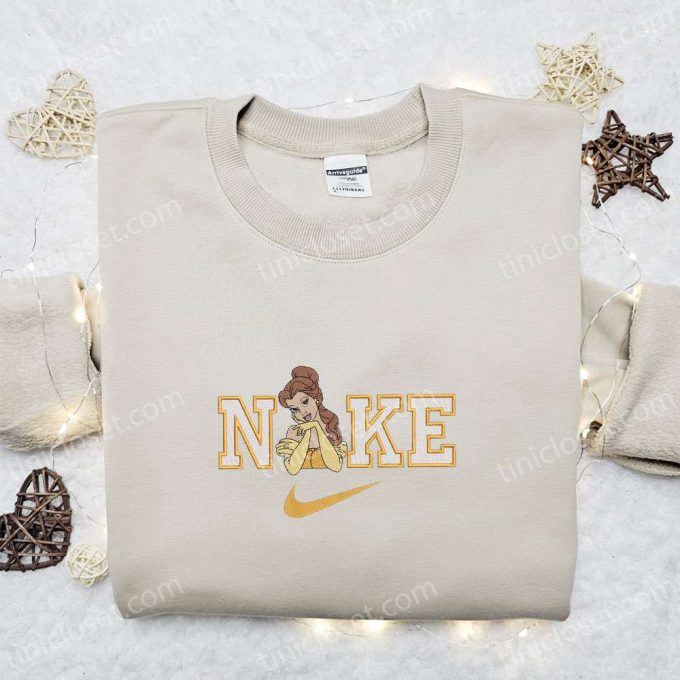 Nike x Belle Princess Beauty & the Beast Embroidered Sweatshirt: Disney Hoodie & Inspired Shirt