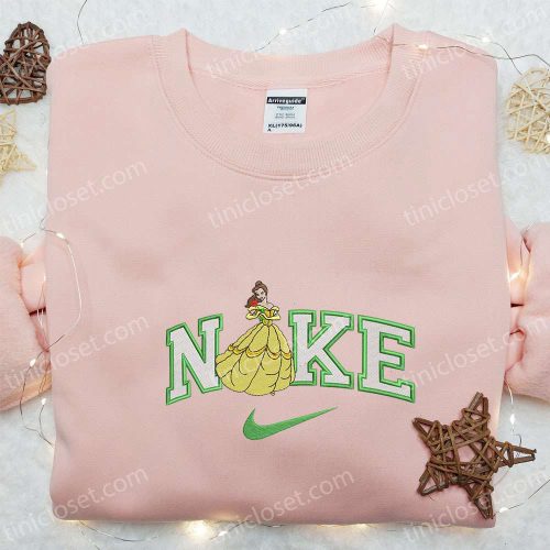 Disney s Nike x Belle Princess Sweatshirt: Beauty and the Beast Embroidered Hoodie & T-shirt