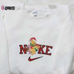 Nike x Christmas Pooh and Piglet Embroidered Hoodie – Disney Characters Sweatshirt & Nike-Inspired Shirt