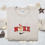 Nike x Christmas Pooh Embroidered Hoodie & Disney Characters Sweatshirt with Nike Inspiration