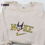 Nike x Daisy Duck Maleficent Embroidered Sweatshirt: Best Disney Halloween Gift for Family