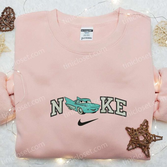 Unique Nike x Flo Cars Embroidered Sweatshirt Disney Pixar Hoodie & Custom T-shirt