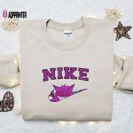 Nike x Gengar Anime Embroidered Sweatshirt & Pokemon Shirt: Perfect Family Gift Ideas