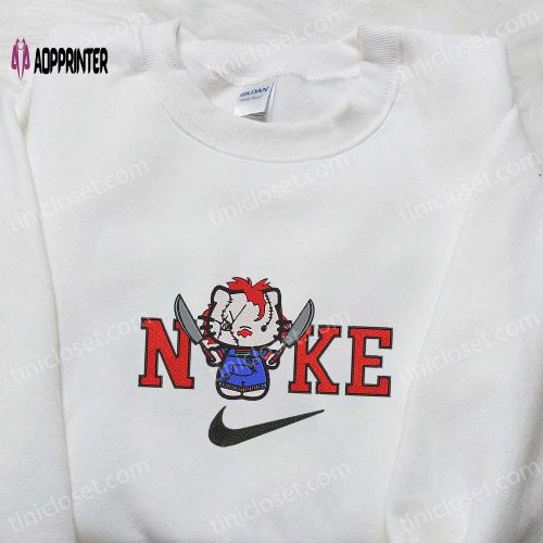 Pompourin x Nike & Hello Kitty Embroidered Sweatshirts – Unique Nike Inspired Cartoon Shirts