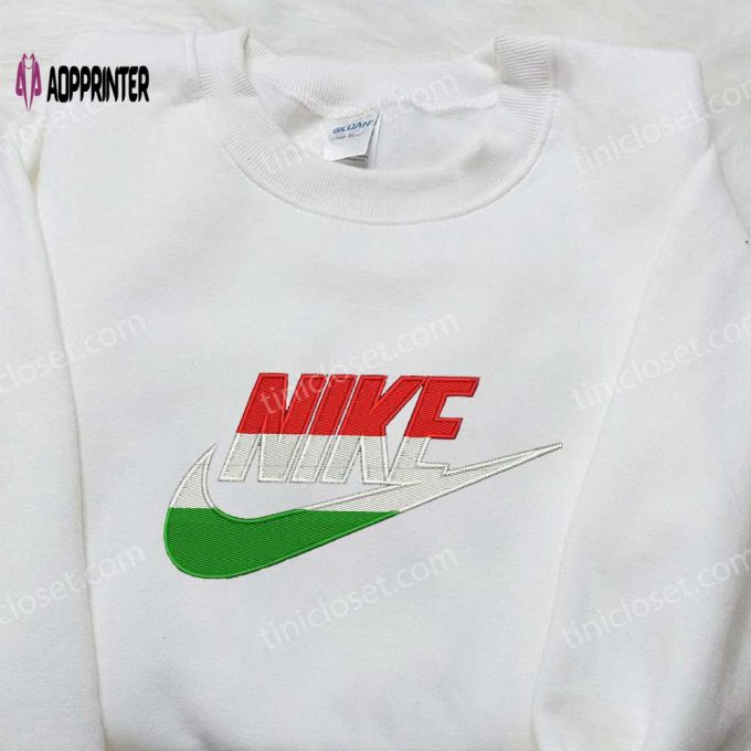 Hungarian Flag Embroidered Nike Shirt: Perfect National Day Gift Ideas