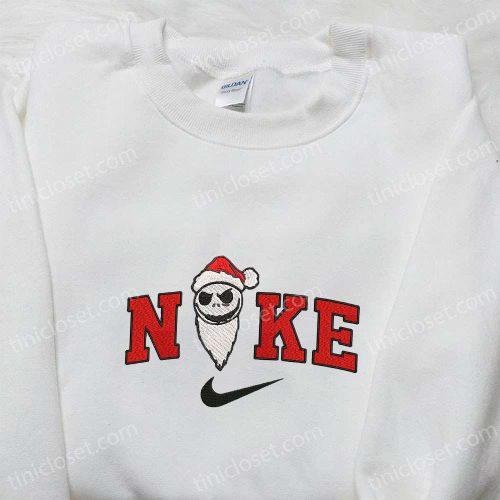 Nike x Jack Skellington Cosplay Santa Sweatshirt: Nightmare Before Christmas Hoodie & T-Shirt