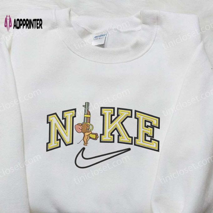 Nike x Jerry Gun & Cartoon Embroidered Shirt – Inspiring Nike Inspired Embroidery