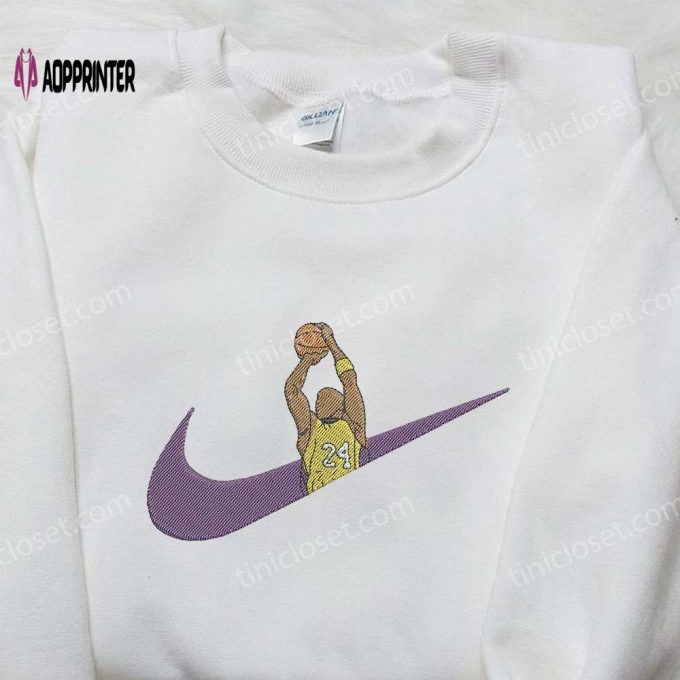 Kobe Bryant Lakers Embroidered Shirt: Nike x NBA Collaboration – Shop Now!