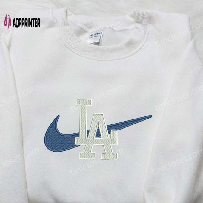 Custom Nike x LA Embroidered Shirt: Perfect Family Gift