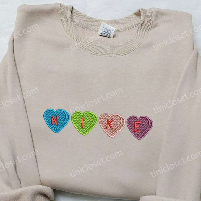 Nike x Love Candy Embroidered Shirt: Best Valentine’s Day Gift – Nike Inspired Design!