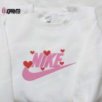 Nike x Love Hearts Embroidered Shirt: Custom Valentine s Day Gift – Best Nike Embroidered Shirt Ideas