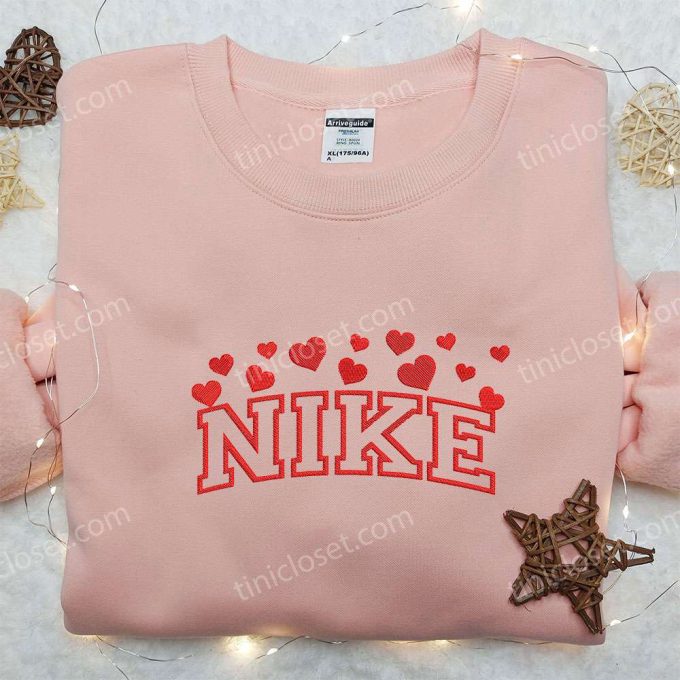 Nike x Love Hearts Embroidered Shirt: Perfect Valentine s Day Gift!