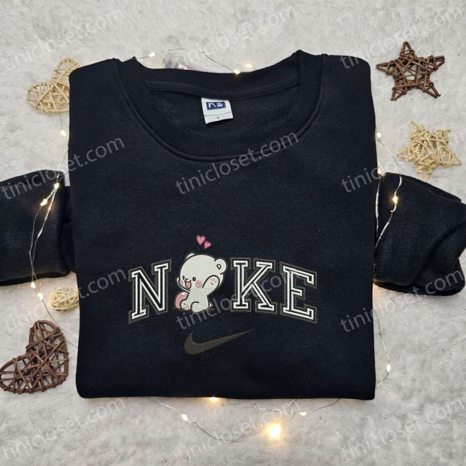 Nike x Milk Bear Love Embroidered Sweatshirt Milk and Mocha Shirt – Best Gift Ideas