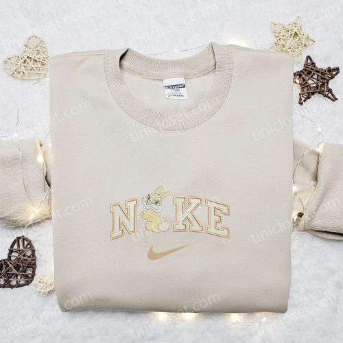 Disney Nike x Miss Bunny Embroidered Sweatshirt & Bambi Shirt: Best Gift Ideas for Disney Fans