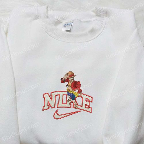 Nike x Monkey D Luffy Anime Embroidered Sweatshirt & T-shirt – Best Birthday Gift Ideas