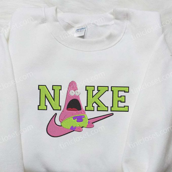 Nike x Patrick Star & SpongeBob Embroidered Sweatshirt & Shirt: Cartoon & Inspired Collection