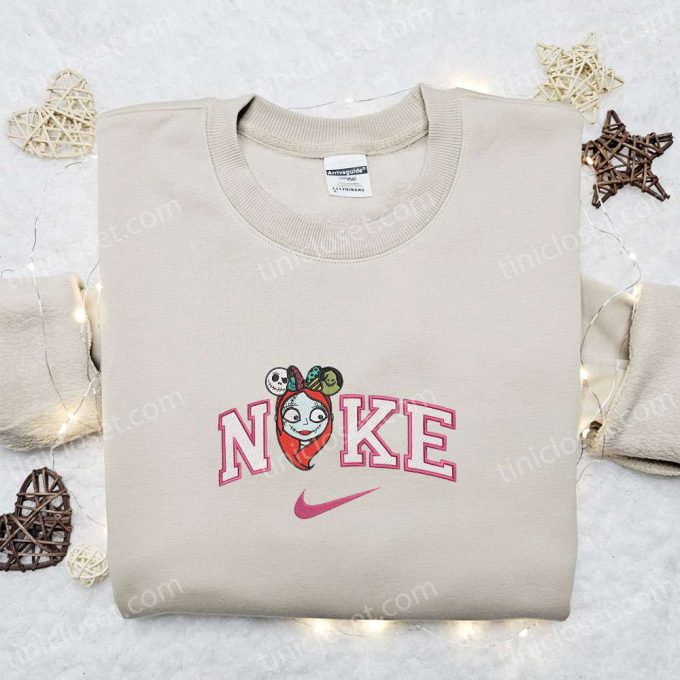 Nike x Sally Embroidered Sweatshirt: The Nightmare Before Christmas Shirt – Best Halloween Gift