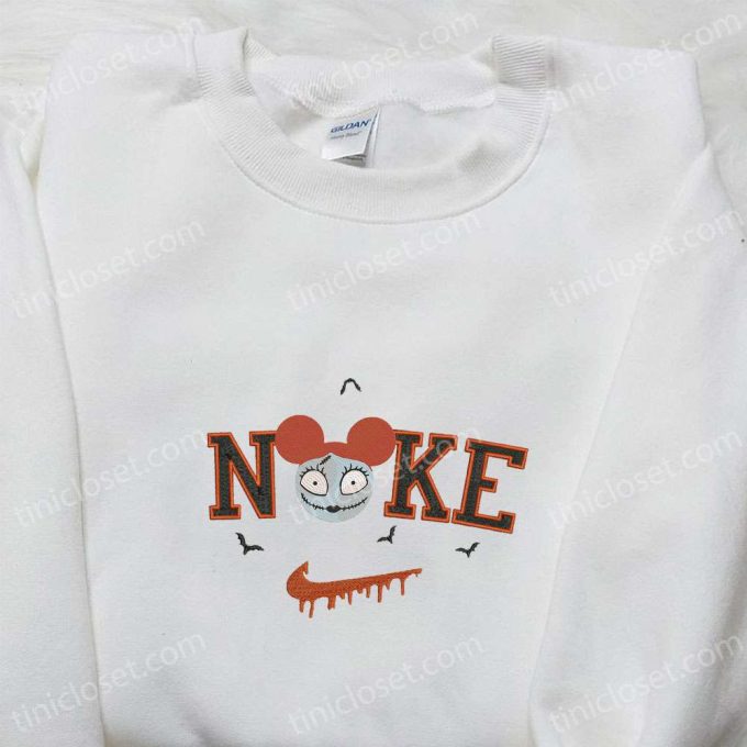 Nike x Sally Mickey Embroidered Shirt Nightmare Before Christmas Characters T-shirt Nike Inspired Sweatshirt