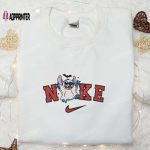 Nike x Stitch Cute Ghost Embroidered Shirt – Halloween Sweatshirt Disney Characters T-shirt