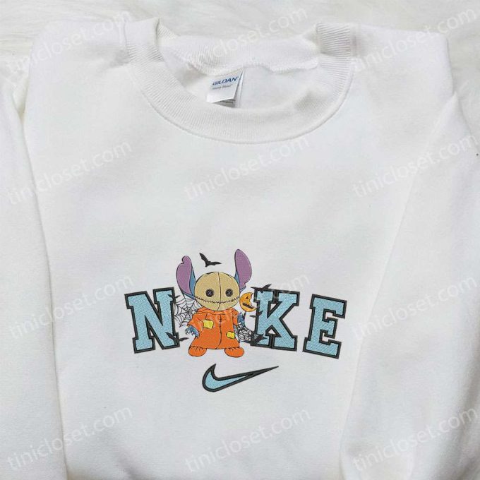 Nike x Stitch Sam Trick R Treat Embroidered T-shirt & Hoodie: Best Family Gifts