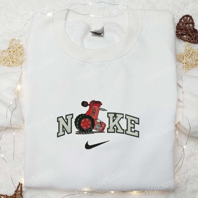 Nike x Pixar Cars Embroidered Sweatshirt: Disney Cartoon Shirt & Inspired T-shirt