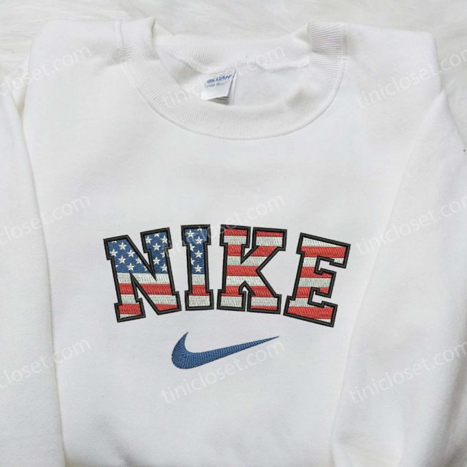 Nike x USA Embroidered Shirt: United States Inspired Design Stylish and Authentic