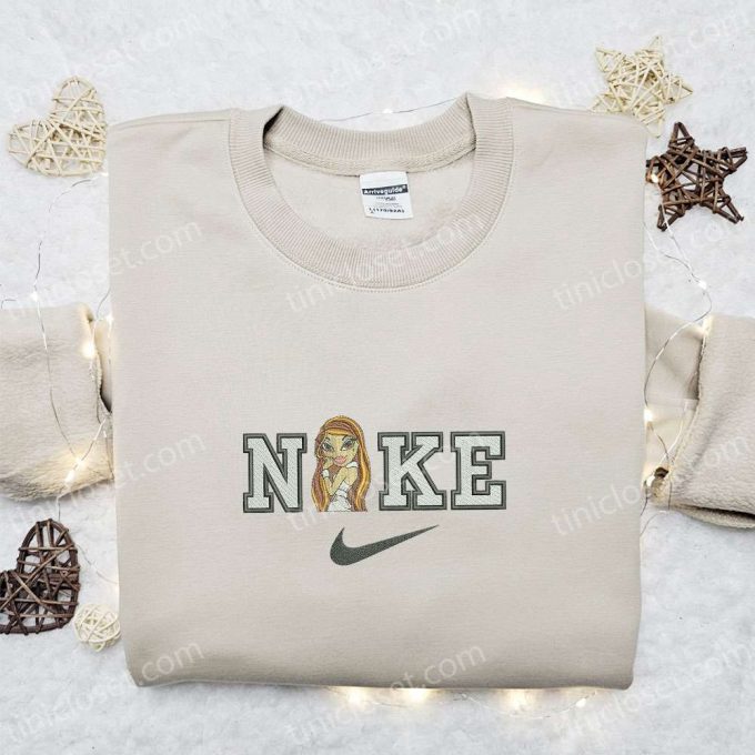 Nike x Yasmin Embroidered Sweatshirt: Bratz Cartoon Shirt The Best Gift