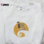 Oogie Boogie & Jack Skellington Moon Embroidered Sweatshirt – The Nightmare Before Christmas Hoodie