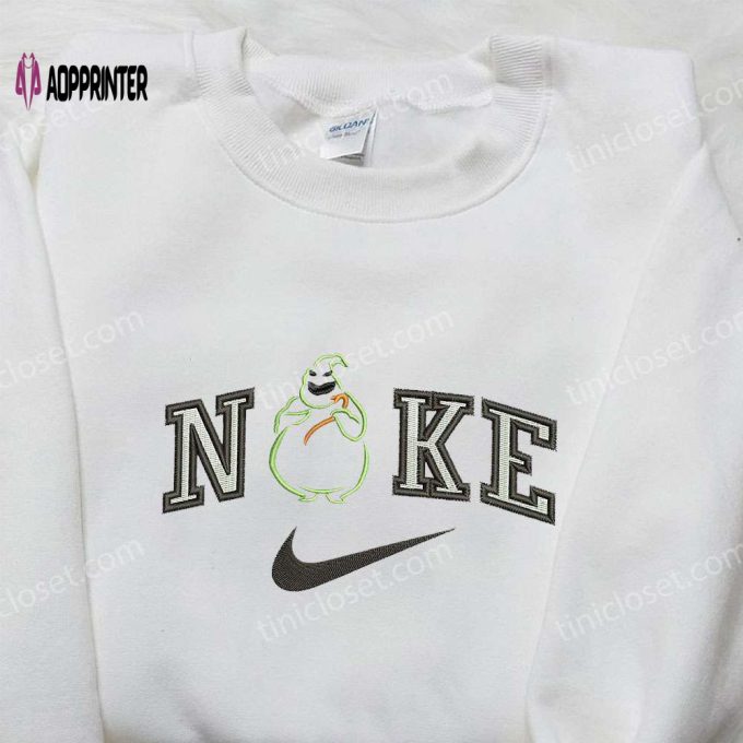 Oogie Boogie x Nike Embroidered Sweatshirt – Nightmare Before Christmas Shirt Nike Inspired