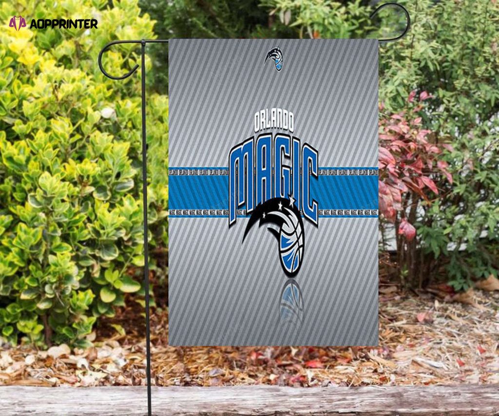 Orlando Magic Blue Line White Double Sided Printing Garden Flag – House Flag Home Decor Gift – House Flag Home Decor Gift