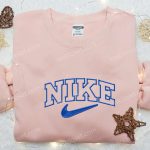 Nike Inspired Embroidered Shirt: Perfect Family Gift Outline Design