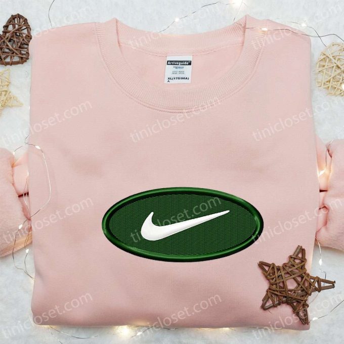 Nike Inspired Oval Emblem Embroidered Shirt – Perfect Family Gift