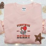 Pennywise Derry Embroidered Shirt: IT Horror Movie T-Shirt Best Gift Idea