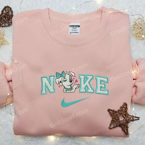 Perdita Dog x Nike Embroidered Shirt – 101 Dalmatians Custom Design