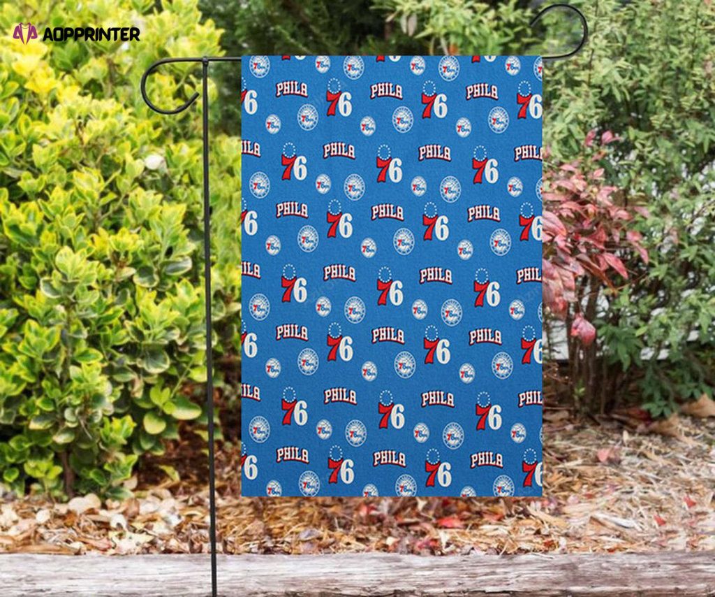 Philadelphia 76ers 4 Double Sided Printing Garden Flag – House Flag Home Decor Gift – House Flag Home Decor Gift